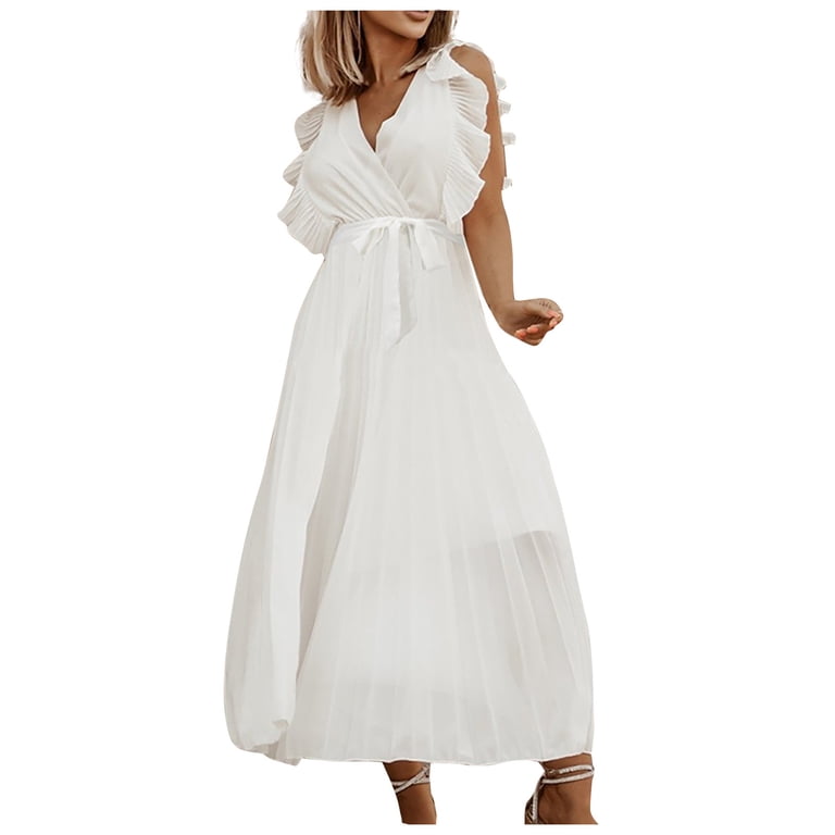 knee length dresses for ladies Days In Paradise Maxi Dress- White – Tall Oaks Boutique