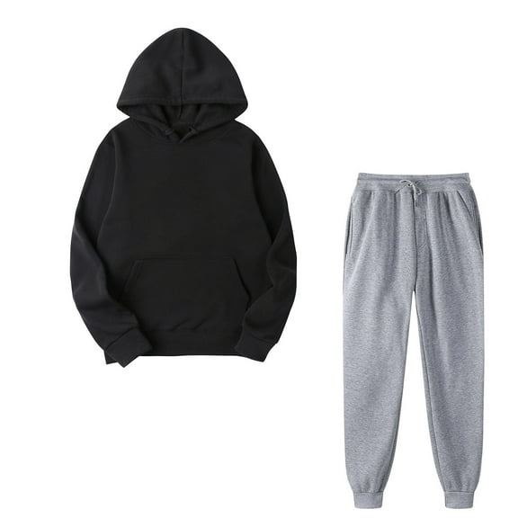 Wycnly Womens Tracksuits Set 2 Piece Casual Sports Outfit Winter Hooded Sweatshirt Jogger Sweatpants Matching Sets Sweatsuits Lounge Sets under $5