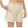 thumbnail image 1 of Summer YANHAIGONG Swim Shorts for Women High Waist Loose Fit,Women Summer Floral Beach Boardshorts with Pockets Swim Trunks,Casual Women Summer Elastic Beach Shorts =, 1 of 1