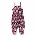 thumbnail image 1 of Summer Saving! Yievot 1-6 Years Toddler Baby Girl Romper Playsuit Flower Printed Sleeveless Jumpsuit Infant Cute Summer Clothes 2024 Baby Gifts on Clearance, 1 of 7