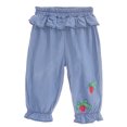 thumbnail image 1 of Summer Saving! Yievot 2-6 Years Summer Kids Denim Pants Cute Strawberry Embroidered Waistband Leisure Loungewear Homewear Girls Jean Pants 2024 Spring Baby Outfits Gifts on Clearance, 1 of 3