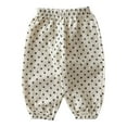 thumbnail image 1 of Summer Saving! Yievot Child Boys Girls Loungewear Pant Cute Point Printed Waistband Soft Leisure Homewear Cotton Bloomers Summer Girls Pjs Pants 6 Months-3 Years 2024 Summer Baby Outfits on Clearance, 1 of 4