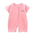 thumbnail image 1 of Summer Saving! Yievot Newborn Baby Girls Romper Cute Cartoons Print Short Sleeve Jumpsuit Comfort Summer Homewear Loungewear for Baby Boys 0-12 Months 2024 Toddler Girl Boy on Clearance, 1 of 3