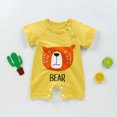 thumbnail image 1 of Summer Saving! Yievot Summer Baby Jumpsuit Boy Short Sleeves Animals Cartoons Printed Soft Loose Romper For Baby Boys 0-15 Months On Clearance, 1 of 3