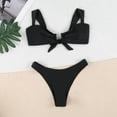 thumbnail image 1 of Summer Saving pimelu Bathing Suit for Women Bikini Set for Women Two Piece Swimsuits Bathing Suit Girls Beach Solid High Waist Swimwear Swimsuit for Women, 1 of 7