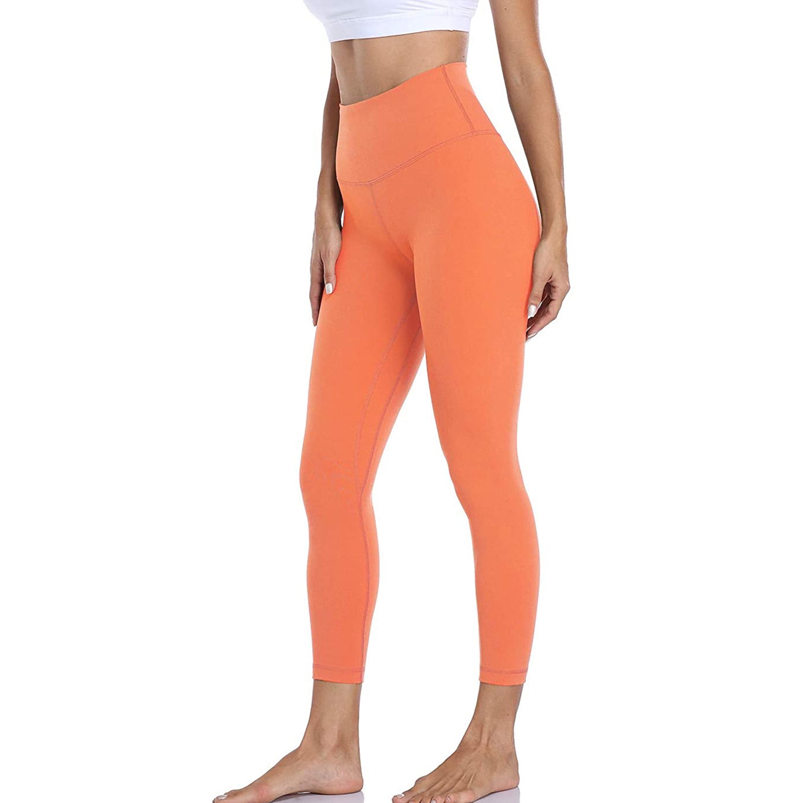 Summer Savings 2023! Zpanxa Yoga Pants Leggings for Women, High Waist Solid  Color Tight Fitness Yoga Pants, Nude Hidden Yoga Pants, Yoga Dress Pants