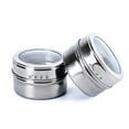 thumbnail image 1 of Anckoeil 2PCS Kitchen Magnetic Spice Jars Rack Spices Storage Tins Stainless Steel Condiment Pot Seasoning Shakers Containers, 1 of 6