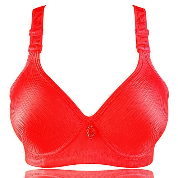 Summer Savings 2024! TAGOLD Plus Size Bras for Womens,Women's Bra, Women Bra Lingerie Seamless Plus Size OnePiece Elastic Comfort Cotton Vest Bra Underwear