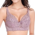 thumbnail image 1 of Summer Savings 2024! TAGOLD Plus Size Bras for Womens,Women's Bra, Women Yoga Sports Front Closure Extra-Elastic Breathable Lace Trim Bra Underwear, 1 of 6