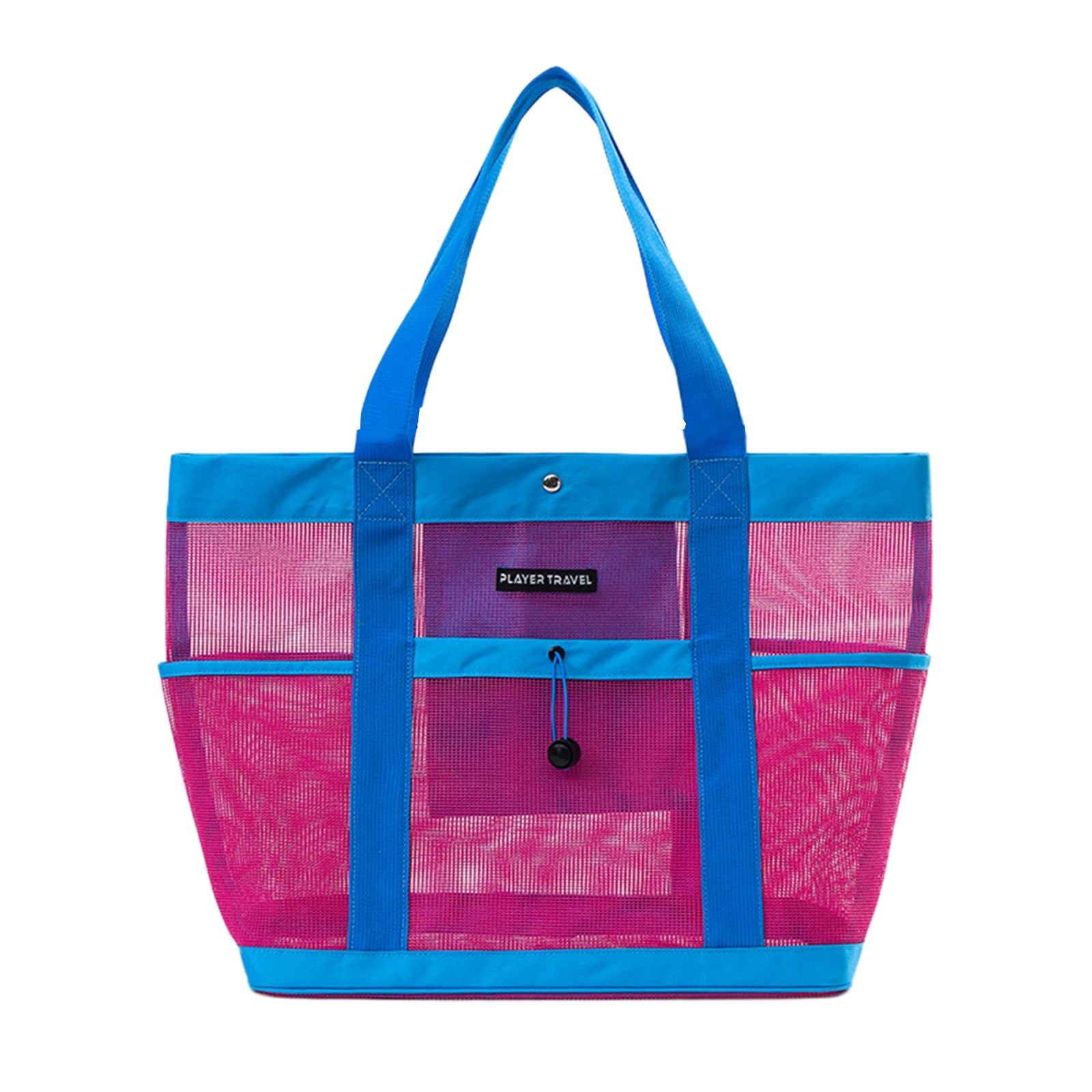 UKD Mesh Beach & Shower Tote Bag - Portable Hanging Quick-Dry Organizer For Pool & Gym (Grey)