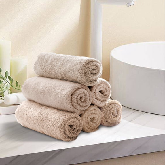 Summer Savings 2025! PRETXORVE Hand Towels, Bathroom Hand Towels, 50 Pcs Bath Towels Set for Bathroom Cotton Thick Soft Absorbent Towel Set of 50 Household Wash Face Gift Towel