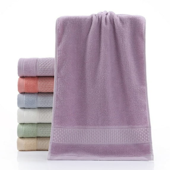 Summer Savings 2025! PRETXORVE Hand Towels, Bathroom Hand Towels, Towel Thickened Soft Absorbent Plain Color Household Wash Face Gift Towel