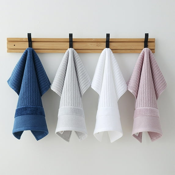 Summer Savings 2025! PRETXORVE Hand Towels, Bathroom Hand Towels, Towel Thickened Soft Absorbent Plain Color Household Wash Face Gift Towel