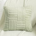 thumbnail image 1 of Summer Savings 2025! PRETXORVE Pillowcases, Pillowcase Pillowcase with Striped Concealed Zip Removable Breathable and Warm No Deformation Solid Colour Cushion Cover Pillowcase, 1 of 6