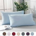 thumbnail image 1 of Summer Savings 2025! PRETXORVE Pillowcases Set of 2, Fiber Core Isolation Pillow Yellow Cover Hotel Protective Cover Breathable Oil-proof-friendly Household Pillowcase, 1 of 7