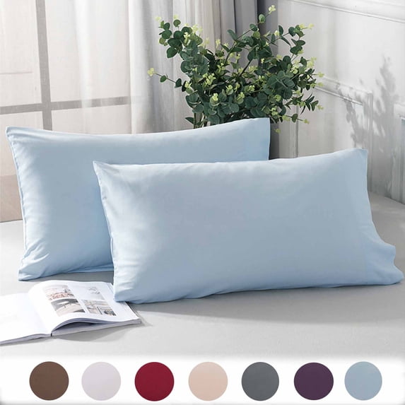 Summer Savings 2025! PRETXORVE Pillowcases Set of 2, Fiber Core Isolation Pillow Yellow Cover Hotel Protective Cover Breathable Oil-proof-friendly Household Pillowcase