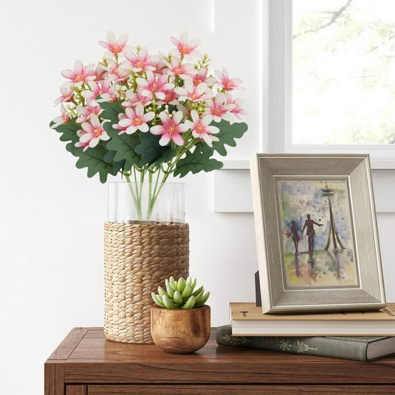 Summer Savings 2pcs Artificial Flowers Ball Hydrangea Plants Bouquet Ornament Home Decor Hotel Room Desk Vase Wedding Party Decoration