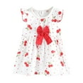 thumbnail image 1 of Agkizg Summer Girls Dresses,Toddler Girls Casual Sundress,Summer Girls' Stylish Princess Dress Cotton Children's Floral Dress Thin Children's Flying Sleeve Dress Baby Summer Outfit, 1 of 4