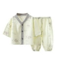 thumbnail image 1 of Agkizg Summer Toddler Girls Outfit Sets,Kids Girls Clothing Sets,Childrens Cotton Pajamas and Home Clothes Set Conditioned Clothes Baby Pajamas Casual 2 Piece Outfits, 1 of 3