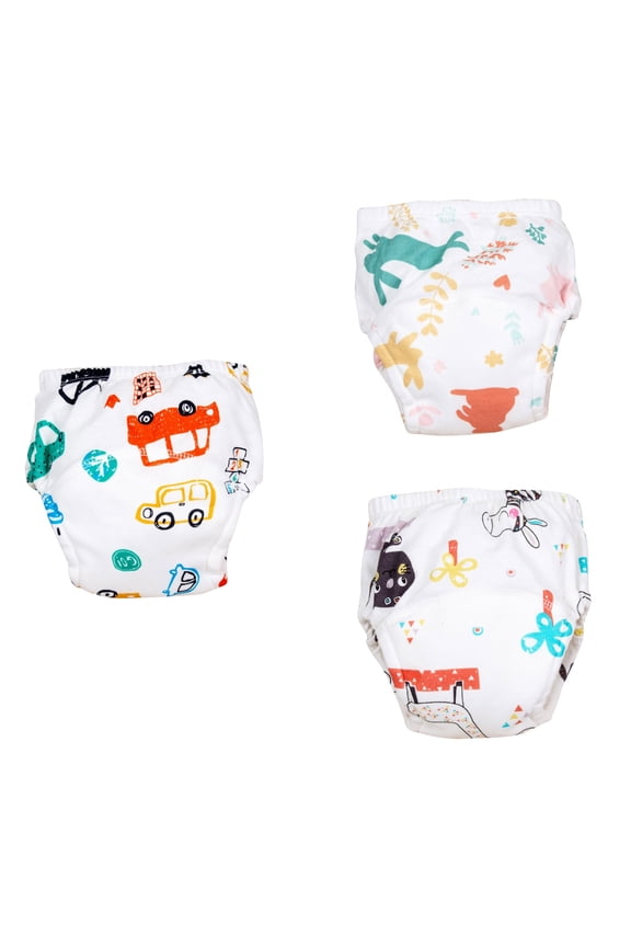 Toddler Kids Underwear Girls Boys Underwear 3 Months-2 Years Training Pants Soft Breathable Comfortable for S Babies 100 White
