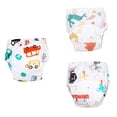 thumbnail image 1 of Ahuyic Toddler Kids Underwear Girls Boys Underwear 3 Months-2 Years Training Pants Soft Breathable Comfortable for S Babies 110 White, 1 of 5