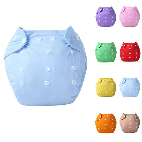 Ahuyic Toddler Kids Underwear Girls Boys Underwear Button Closure Reusable Breathable Training Pants for Babies Free Size Brown