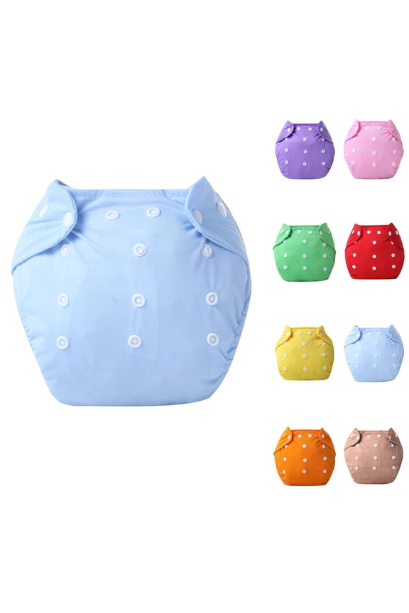 Toddler Kids Underwear Girls Boys Underwear Button Closure Reusable Breathable Training Pants for Babies Free Size Green