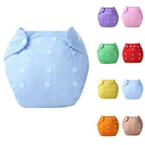 Ahuyic Toddler Kids Underwear Girls Boys Underwear Button Closure Reusable Breathable Training Pants for Babies Free Size Light Blue