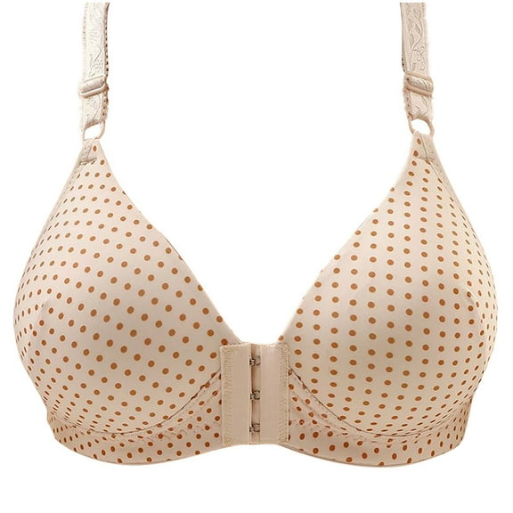 Summer Akafmk Plus Size Womens Bras,Front Closure Bras for Women,Women's Nursing Bra Maternity Sleeping Underwear Large Size Large Cup No Underwear Women Daily Bra Beige