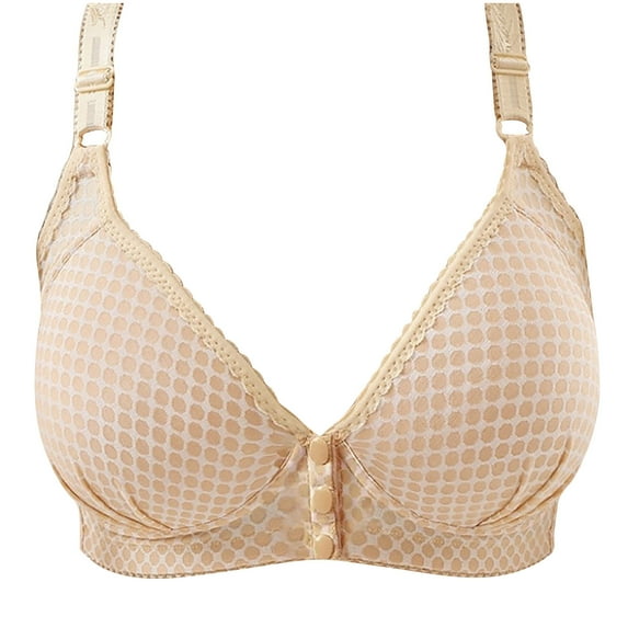 Summer Akafmk Plus Size Womens Bras,Front Closure Bras for Women,Women's Nursing Bra Maternity Sleeping Underwear Large Size Large Cup No Underwear Women Daily Bra Beige
