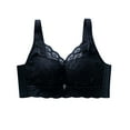 thumbnail image 1 of Summer Akafmk Plus Size Womens Bras,Push Up Bras for Women,Women's Gathering Collection Accessory Breast Adjustment Underwear Lace Bra Breathable Bra Black S, 1 of 3