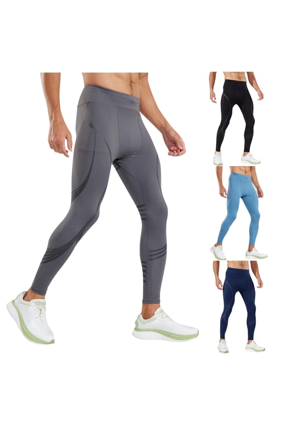 Summer Akafmk Summer Men's Compression Pants Leggings Sports Tights Performance Athletic Baselayer Workout Running