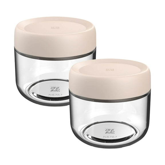 Summer Savings! Avtoify 2pc Thick Glass Jar Lid Reusable Leak Proof Wide Mouth Jar Overnight Oats Fruit Salad Dressing Snack Cereal Dressing Condiment