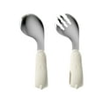 thumbnail image 1 of PRETXORVE Baby Complementary Food Spoon Independently One Year Old Baby Learns and Train Children's Stainless Steel Short Handle Spork, 1 of 7