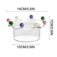 thumbnail image 1 of PRETXORVE High Borosilicate High Temperature Glass Bowl Colorful Dessert Oatmeal Yogurt Bowl, 1 of 2