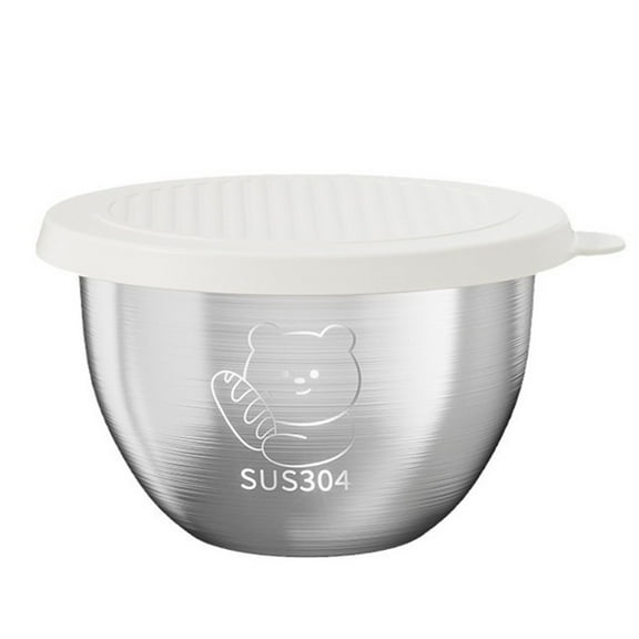 PRETXORVE Stainless Steel Cup Round Container 70ML Dipping Tray with Lid Salad Ketchup Container