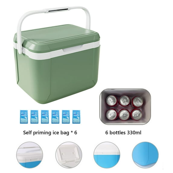Summer Savings, BBQ Accessories, InsCrazy 5 Liter Camping Cooler - Hard Ice Retention Cooler Lunch Box - Portable Small Insulated Cooler