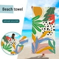 thumbnail image 1 of Summer Savings Boovnll 28x59" Beach Towels, High Absorbent Quick Dry Sand Free Microfiber Lightweight Beach Towel for Beach, Yoga, Gym, Travel, Pool, Beach Accessories, Beach Towels Oversized, 1 of 8
