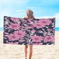 thumbnail image 1 of Summer Savings Boovnll 30x59" Beach Towels, High Absorbent Quick Dry Sand Free Microfiber Lightweight Beach Towel for Beach, Yoga, Gym, Travel, Pool, Beach Accessories, Beach Towels Oversized, 1 of 8