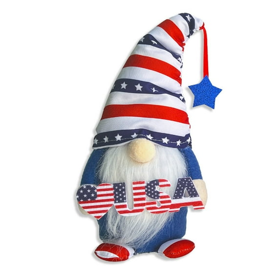 Summer Savings! Boovnll 4th of July Patriotic Gnomes Decorations, Cute Handmade Plush Swedish Tomte Gnomes Ornaments for Memorial Day Gifts, Patriotic Party Decor, 4th of July Decorations