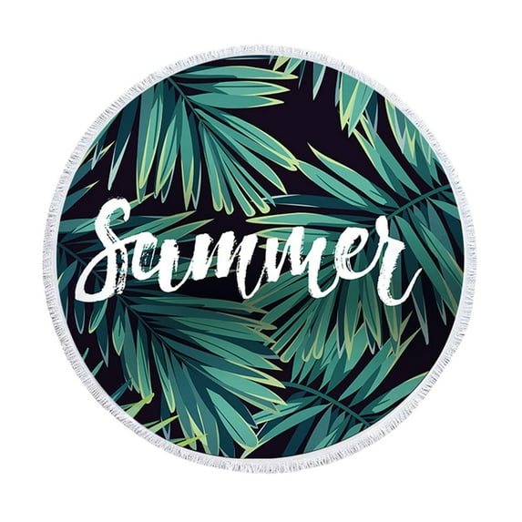 Summer Savings Boovnll 60" Round Beach Towels, High Absorbent Quick Dry Sand Free Microfiber Lightweight Beach Towel for Beach, Bathroom, Yoga, Gym, Pool, Beach Accessories, Beach Towels Oversized