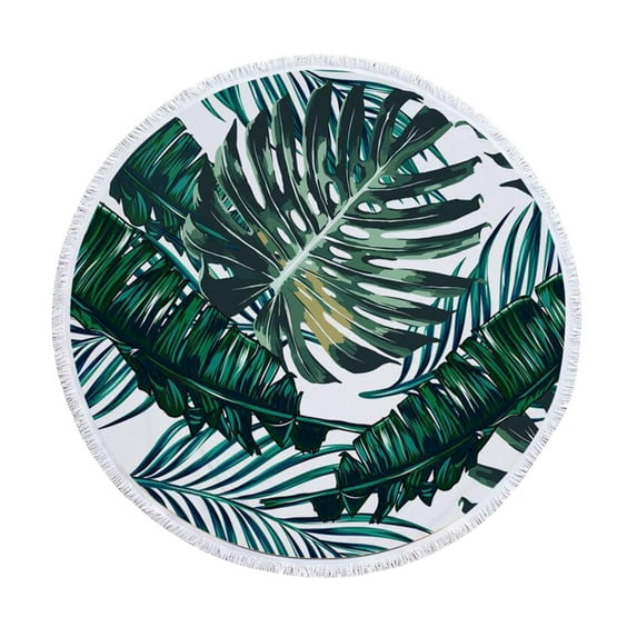 Summer Savings Boovnll 60" Round Beach Towels, High Absorbent Quick Dry Sand Free Microfiber Lightweight Beach Towel for Beach, Bathroom, Yoga, Gym, Pool, Beach Accessories, Beach Towels Oversized