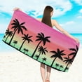 thumbnail image 1 of Summer Savings Boovnll Beach Towels, 30x60" High Absorbent Quick Dry Sand Free Microfiber Lightweight Beach Towel for Beach, Yoga, Gym, Travel, Pool, Beach Accessories, Beach Towels Oversized, 1 of 3