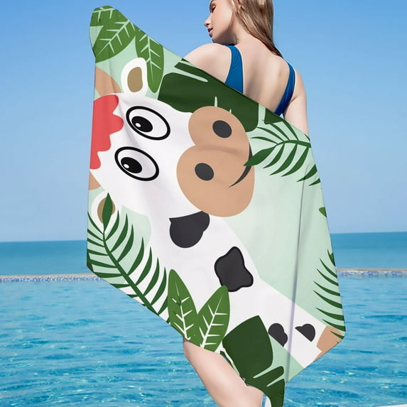 Summer Savings Boovnll Beach Towels, 30x60" High Absorbent Quick Dry Sand Free Microfiber Lightweight Beach Towel for Beach, Yoga, Gym, Travel, Pool, Beach Accessories, Beach Towels Oversized