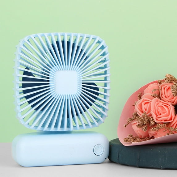 Summer Savings! Boovnll Desk Fan, Adjustable High Speed USB Rechargeable Table Fan Lightweight Compact Quiet Small Fan for Home, Bedroom, Office, Travel, Camping, RVs, Summer Gift, Mini Fan - Fan