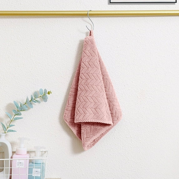 Summer Savings! Boovnll Hand Towels for Bathroom, 14x28" Super Soft & Absorbent Solid Color Quick Dry Velvet Towels, Thicken Microfiber Hand Towels for Hotel, Pool, Spa, Beach, Towels