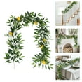 thumbnail image 1 of Summer Savings! Boovnll Lemon Garland, 6.5FT Artificial Flower Garland Wreath Vines Green Spring Garland for Home, Farm, Fireplace, Table, Wall, Wedding Arch, Party Decor, Garland, 1 of 6