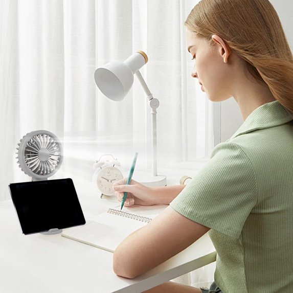 Summer Savings! Boovnll Portable Fan, Adjustable High Speed USB Rechargeable Fans Lightweight Compact Handheld Fan for Outdoor, Travel, Camping, Vacation, Summer Gift, Mini Fan - Fan