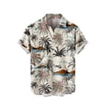 thumbnail image 1 of Summer Savings Clearance 2022! PIMOXV Men's Summer Fashion Hawaiian Style Short Sleeve Casual Shirts Men's Hawaiian Shirt Reduced Price Deals, 1 of 4