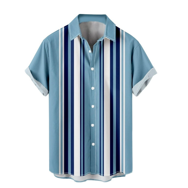 2022 Summer Fashion Mens Hawaiian Shirts Short Sleeve Button